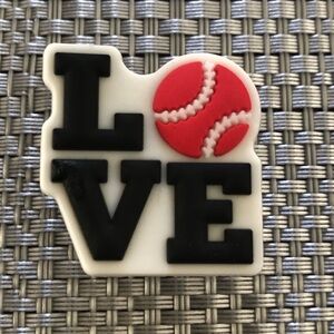10/$13 Love Baseball Crocs Charm/Jibbitz